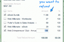 Issuing Refunds – Putler lets you select items to refund