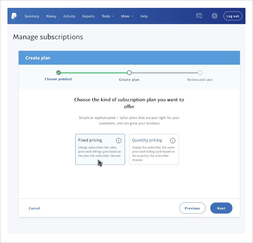 PayPal Subscription Setup Step 3