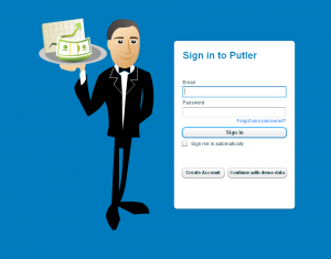 Signing in to Putler