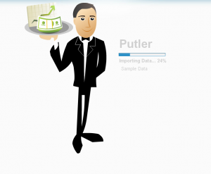 Putler Imports Sample Data at the Start