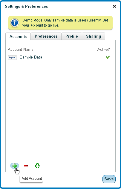 Adding Accounts