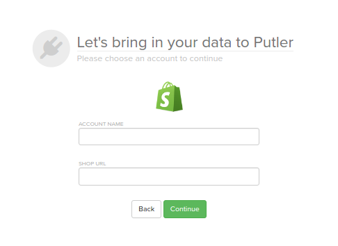 Setting up a Shopify account in Putler using API