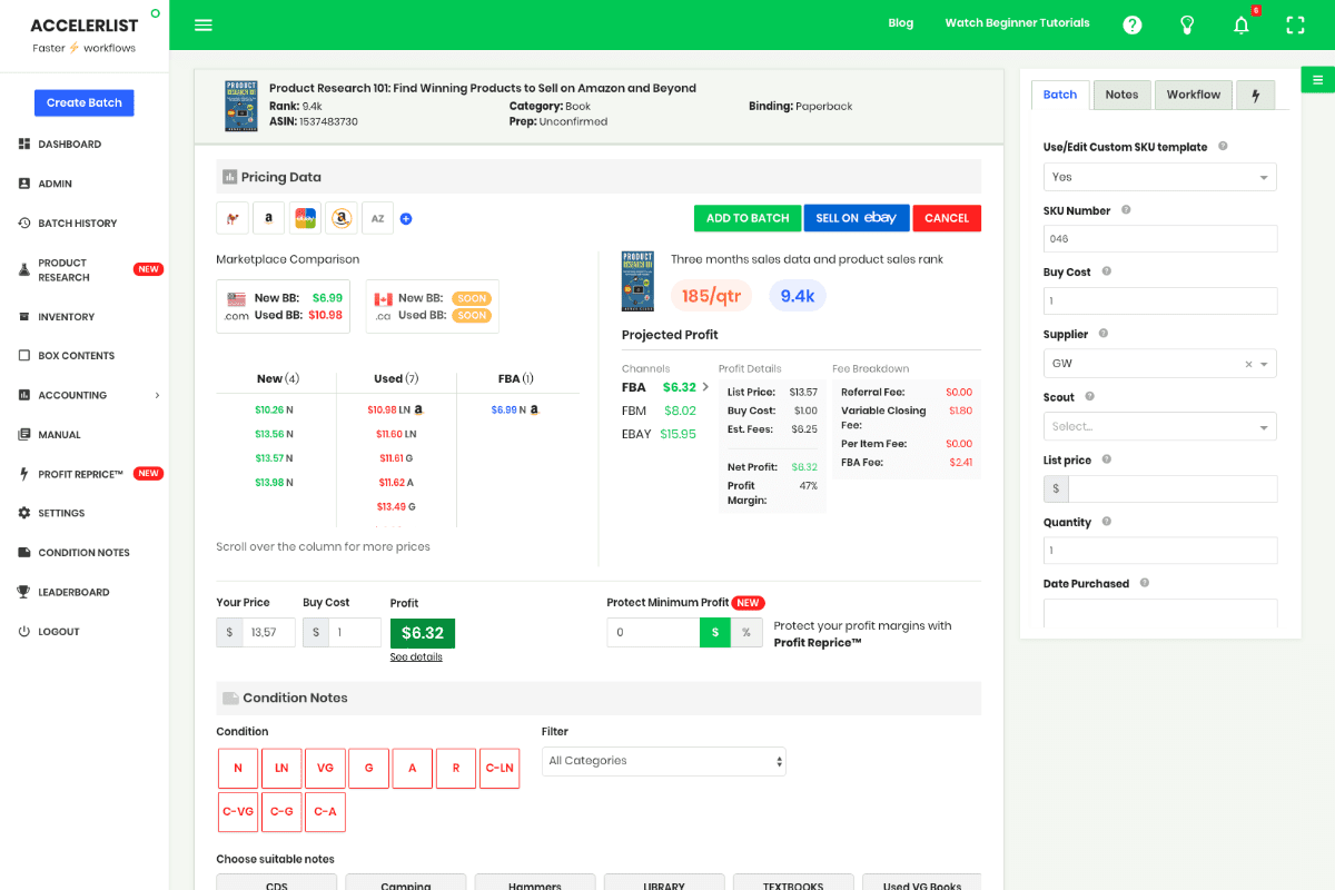 Accelerlist-dashboard