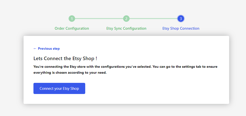 Connecting Your Etsy Shop