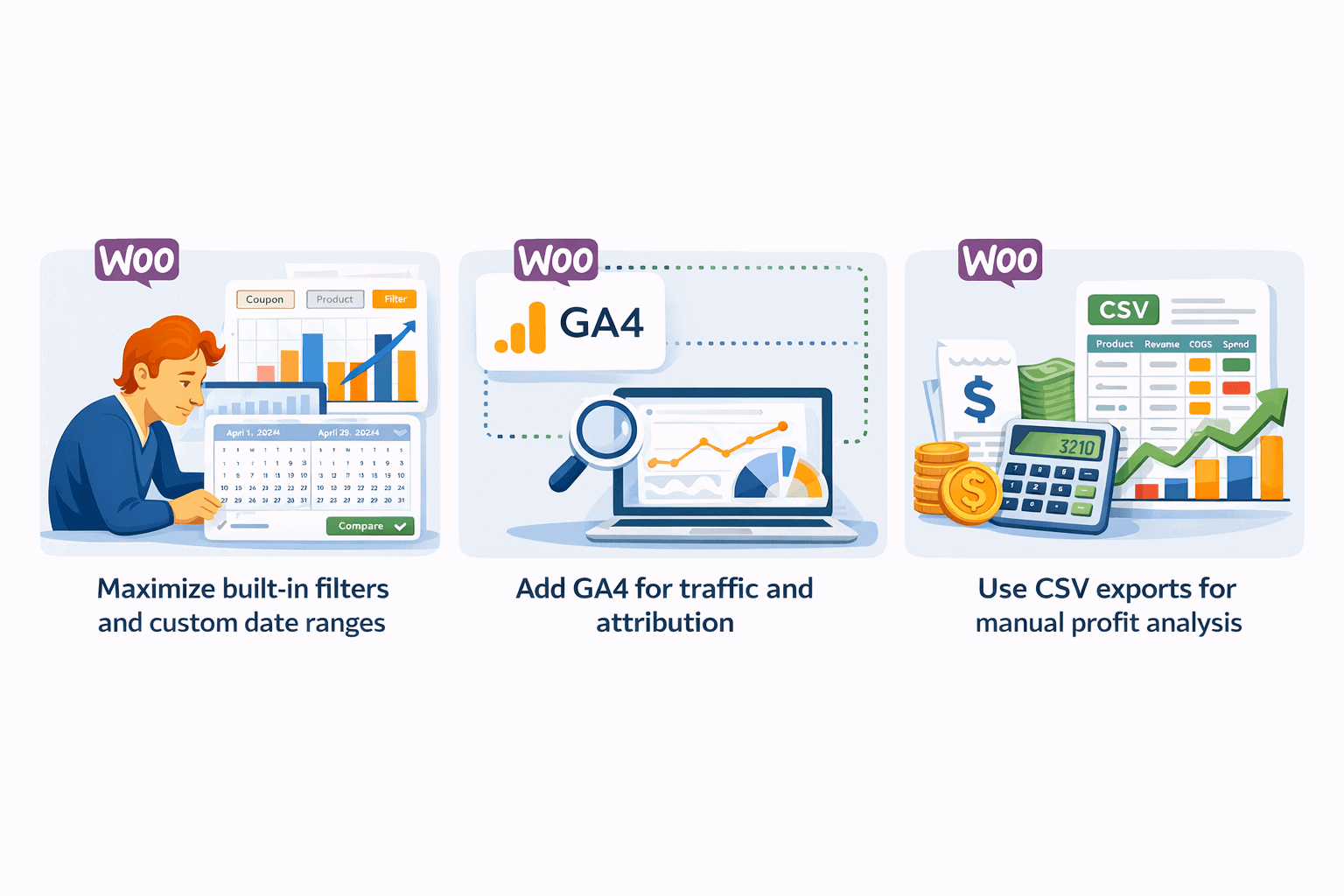 WooCommerce reporting Workarounds