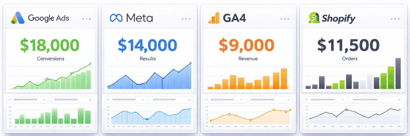 eCommerce different revenue sources