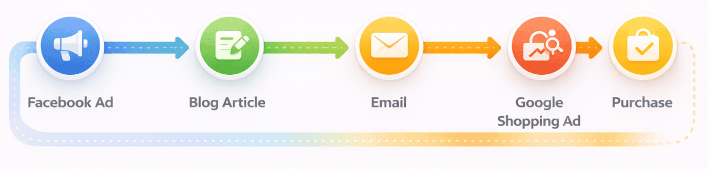 eCommerce revenue different touchpoint