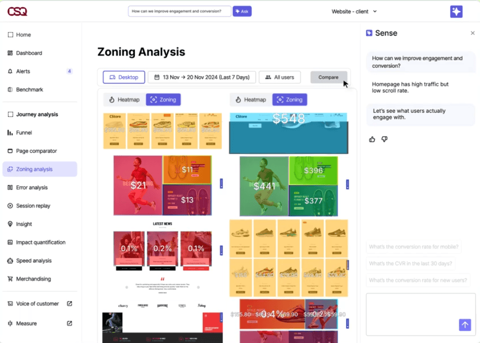 Contentsquare marketing analytics tools